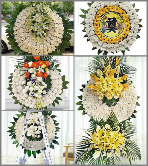 山东青岛胶州市胶莱镇田成屯村花圈速递